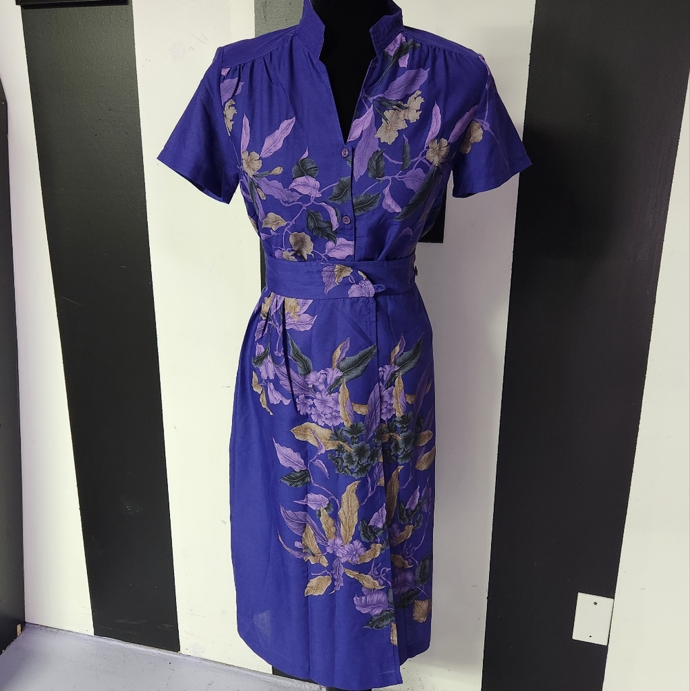 Vintage 2 piece floral dress set